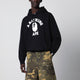 Bape Black Hoodie With Logo Print