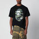 Bape Black Tshirt With Camouflage Print