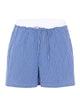 Eleh White And Blue Shorts