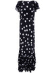 Rixo "Ordinia" Dress Mono Polka Dot Black