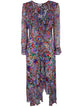 Rixo "Gracye" Dress Cara Floral Leopard Brown