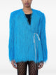 Dries Van Noten Turquoise Polyester Coat