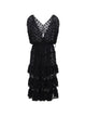 Dries Van Noten Black Cotton Polyamide Dress