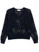 Dries Van Noten Torion Lace Cotton V-Neck Sweater