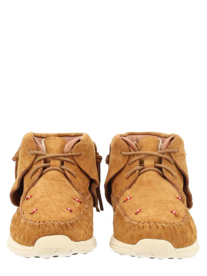 Visvim Beige Lamb Skin Rubber Loafer