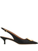 Ferragamo Gancini Leather Slingback Pumps