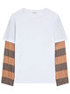 Dries Van Noten Loose Fit Contrast Striped Sleeves T-Shirt