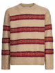 Dries Van Noten Beige Striped Woolblend Sweater