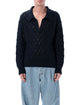 Dries Van Noten Dries Van Noten Lace Stitch Polo Sweater
