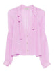 Alberta Ferreti Purple Acetate Silk Shirt