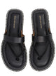 Dries Van Noten Black Leather Flats
