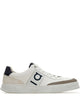 Ferragamo Alaska Leather And Suede Sneaker With Gancini Detail