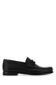 Ferragamo Black Leather Loafers