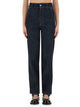 Moschino Couture Laurel Crown Patch Denim Pants