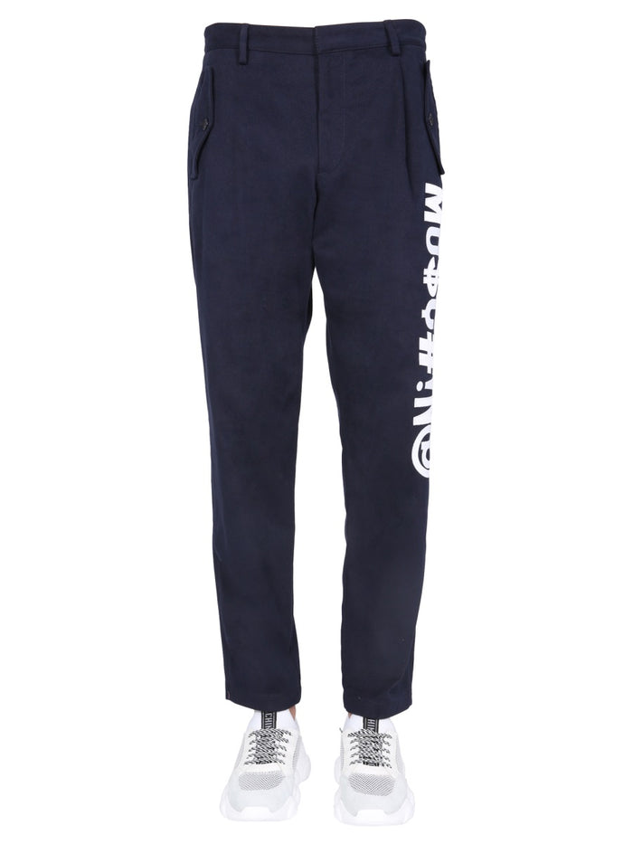 Moschino Couture Symbols Logo Trousers