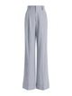 Alberta Ferreti Light Blue Viscose Polyester Silk Pants