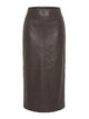 Alberta Ferreti Leather Skirt