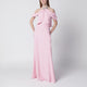 Alberta Ferretti Long Pink Off-Shoulder Dress