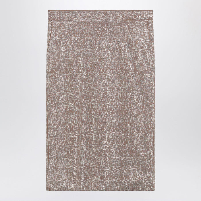 Giuseppe Di Morabito Midi Skirt With Silver Rhinestones