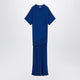 Ferragamo Long Blue Dress With Draping