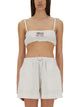 Moschino Jeans Cotton Bandeau Top