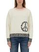 Moschino Jeans Mesh With Inlay Pattern