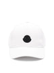 Moncler White Cotton Baseball Cap