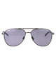 Giorgio Armani Matte Gunmetal Steel Sunglasses