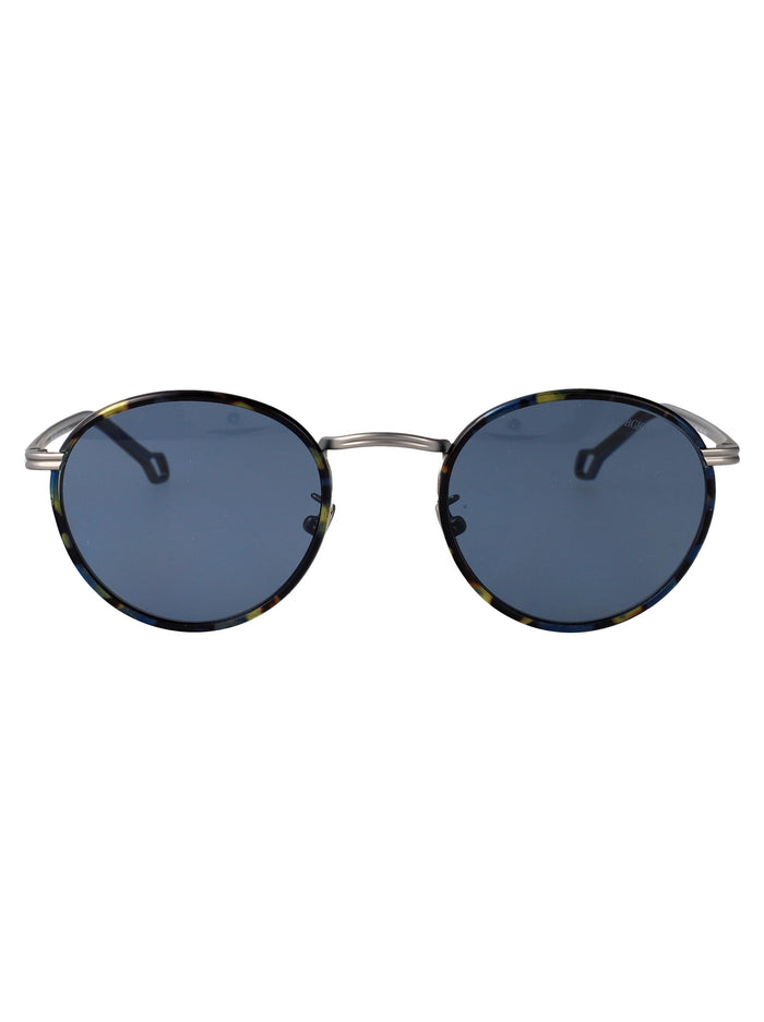 Giorgio Armani Matte Gunmetal Metal Sunglasses