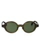 Giorgio Armani Transparent Green Acetate Sunglasses