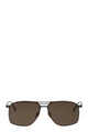 Brunello Cucinelli Titanium Sunglasses With Polyamide Lenses