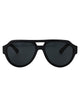 Dolce & Gabbana Matte Black Acetate Sunglasses