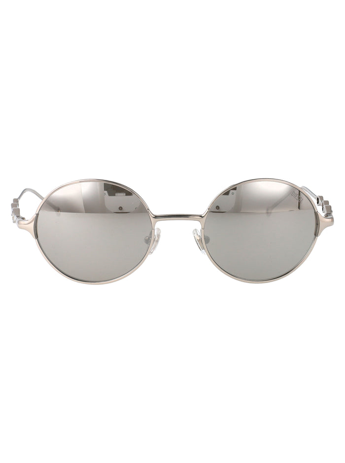 Diesel Argento Lucido Metal Sunglasses