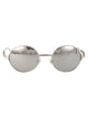 Diesel Argento Lucido Metal Sunglasses