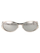 Diesel Argento Lucido Metal Sunglasses