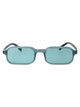 Emporio Armani Celeste Opalino Brillante Acetate Sunglasses