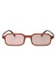 Emporio Armani Opalino Lucido Marrone Chiaro Acetate Sunglasses