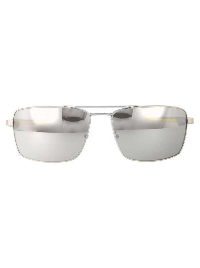 Ferrari Scuderia Brushed Silver Metal Sunglasses