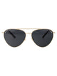 Jimmy Choo Oro Pallido Steel Sunglasses