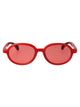 Moncler Matte Milky Red Injectate Sunglasses