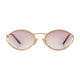 Miu Miu 0Mu 52Ys Sunglasses - - Acetate - Gold