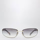 Miu Miu Miu Nocturne Sunglasses In Light Gold Metal