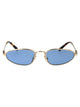 Miu Miu Pale Gold Metal Sunglasses