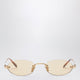 Miu Miu Rimless Oval-Frame Sunglasses