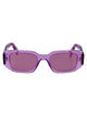 Prada Acetate Transparent Amethyst Sunglasses