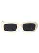 Prada White Acetate Sunglasses