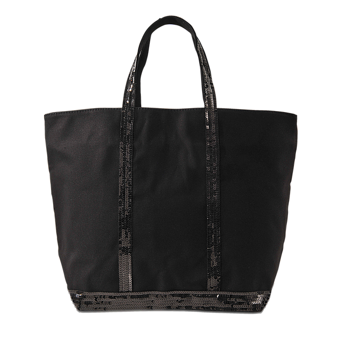 Vanessa Bruno Sequin And Canvas Medium Zipped Tote