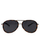 Versace Havana Metal Frame Sunglasses