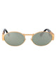 Versace Gold Steel Sunglasses