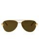 Versace Gold Metal Sunglasses